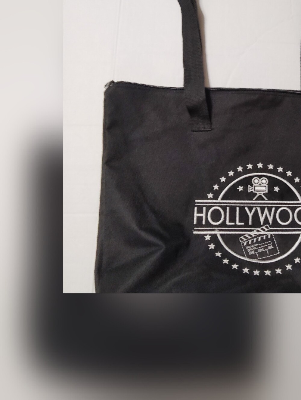 Hollywood Graphic Black Tote Bag